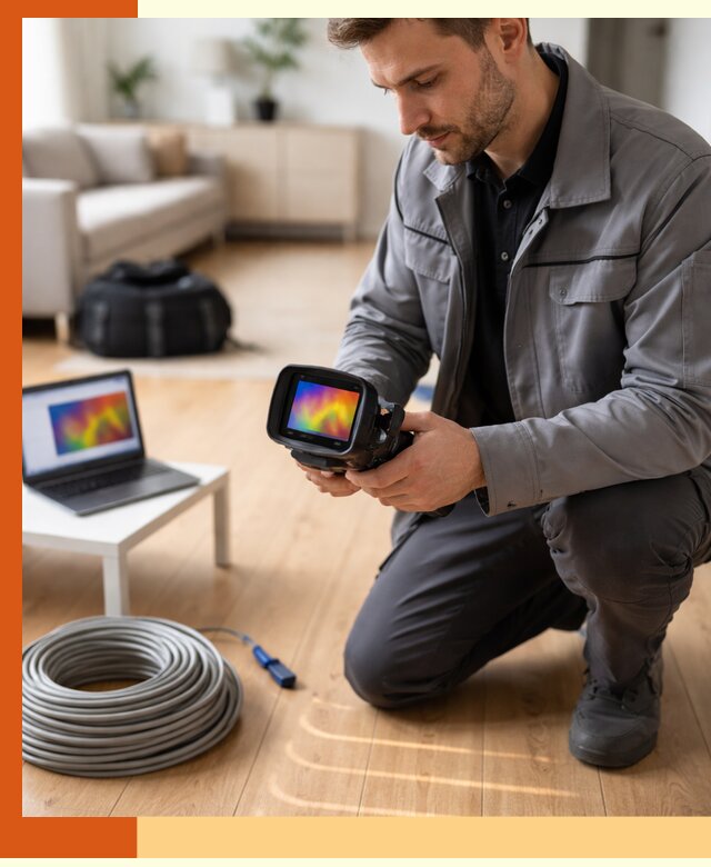 Тепловизионное обследование тёплого пола в Анапе для точной диагностики