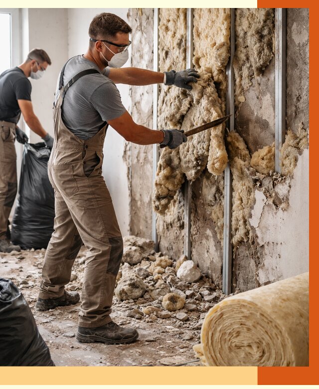 Демонтаж старого утеплителя в Анапе от 3634 руб. — работы под ключ | ТепломастерНпа