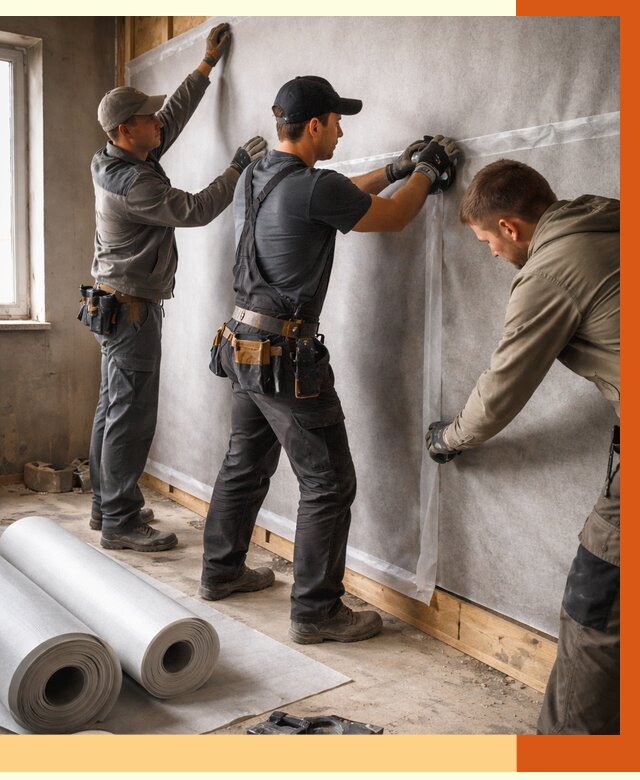 Монтаж ветроизоляции в Анапе от 4673 руб./м2 — профессионально | ТепломастерНпа