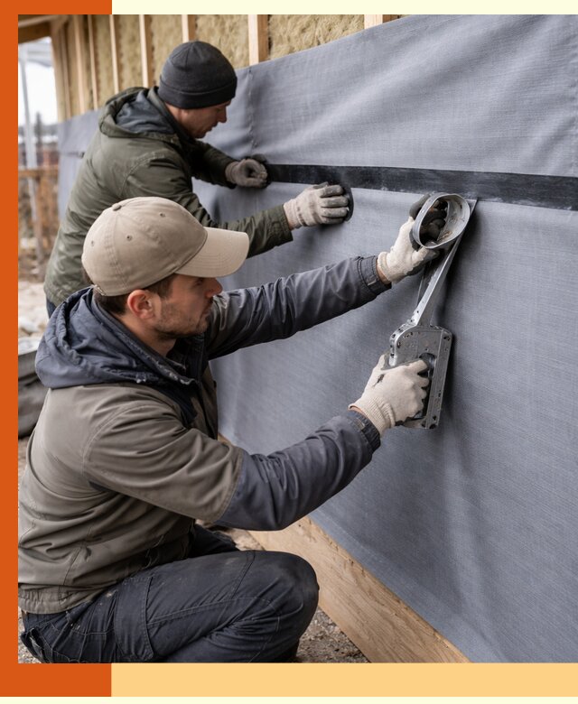 Монтаж ветроизоляции зданий и конструкций в Анапе