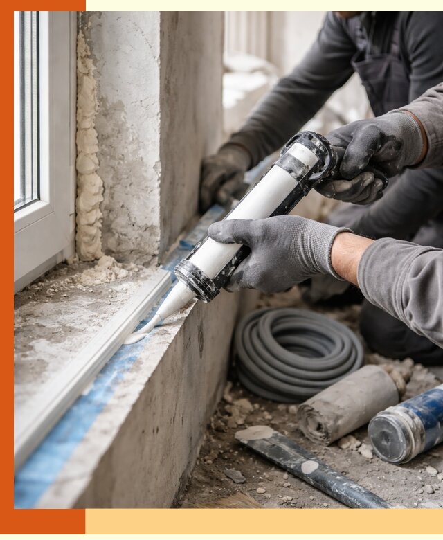 Герметизация стыков и примыканий зданий в Анапе