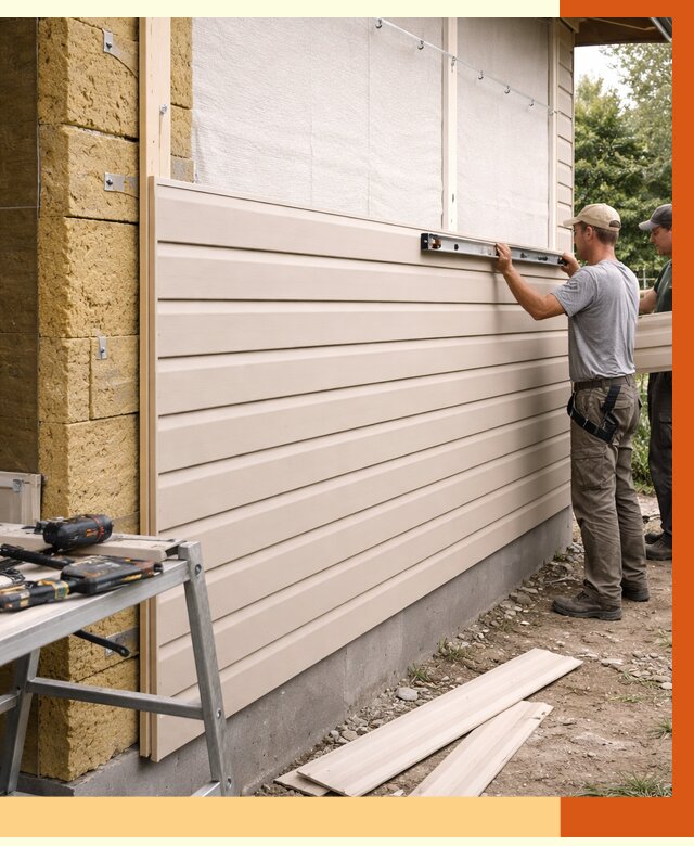 Монтаж сайдинга после утепления в Анапе от 1921 руб. — обшивка и облицовка | ТепломастерНпа