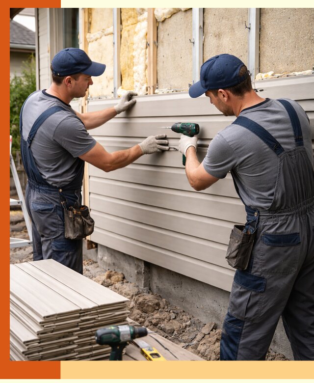 Монтаж сайдинга после утепления в Анапе качественно и надежно