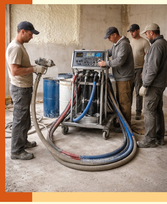 Аренда установки для напыления ППУ в Анапе на выгодных условиях